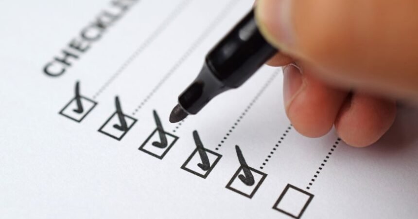 interior checklist